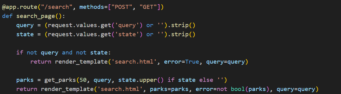 Figure 1: Flask form handling + normalization