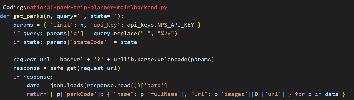 Figure 2: External API call + JSON parsing