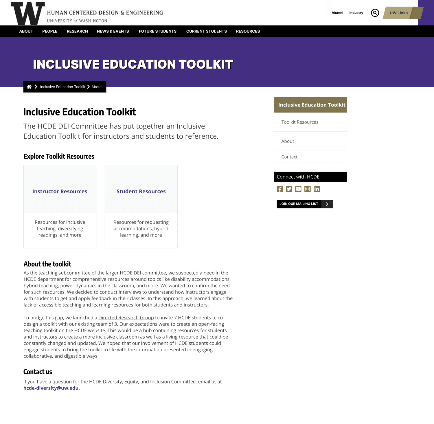 Final Information Architecture for Inclusive Teaching Toolkit